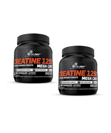 Olimp Creatine 1250 Mega Caps 800 capsules pack of 2 (2 x 560 g)