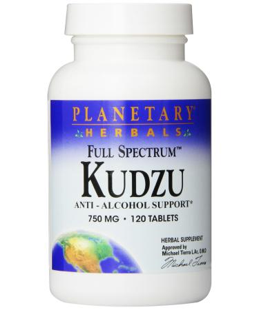 Planetary Herbals Full Spectrum Kudzu 750 mg 120 Tablets