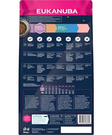 EUKANUBA Grain Free Dog Food Puppy & Junior Small & Medium Breeds Rich in Fish 3kg - Buy Online on GoSupps.com
