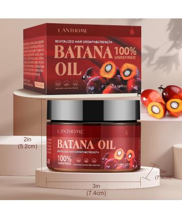 100% Pure Batana Oil for Hair Growth - Unrefined Natural Hair Conditioner for Thick Strong Hair Repairs Damage Reduces Frizz & Split Ends | 4.23oz - Buy Online on GoSupps.com