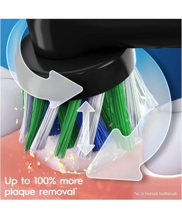 Oral-B Pro 3 Electric Toothbrush - Christmas Gift for Adults | 3 Modes, Teeth Whitening, 1 Cross Action Head | UK Plug 3000 Black - Buy Online on GoSupps.com