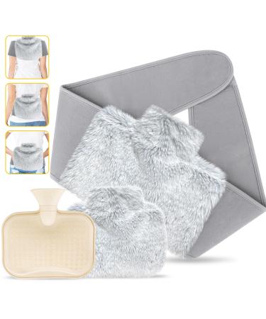 Hot Water Bottle Belt with Cover Fluffy Wrap Around Hot Water Bottle for Body Neck Shoulder Back Waist Period Wearable Hot Water Bottle Pouch Hot Water Bag Warm Water Bottle Gift for Women Girls Men - Buy Online on GoSupps.com