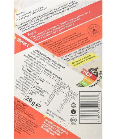 Nando's Bake & Bag Hot Varieties Medium Lemons & Herbs 20g (Pack of 6) - Buy Online on GoSupps.com