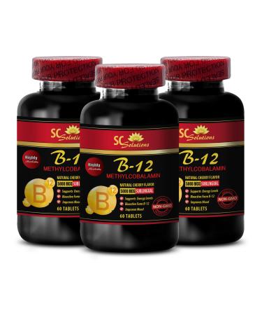 immune support pills - METHYLCOBALAMIN VITAMIN B-12 5000 - anti aging supplement for women best energy supplements endurance stamina immune support capsules vitamin b 12 metabolism - 3 Bot 180