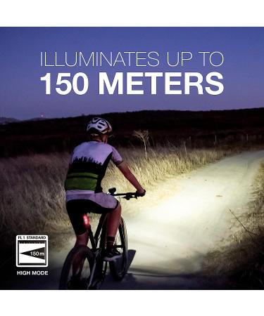 Energizer X400 Rechargeable Bike Light - Compact & Lightweight Design, IPX4 Water Resistant - Front Clip & Rear LED Light for Visibility - Buy Online on GoSupps.com