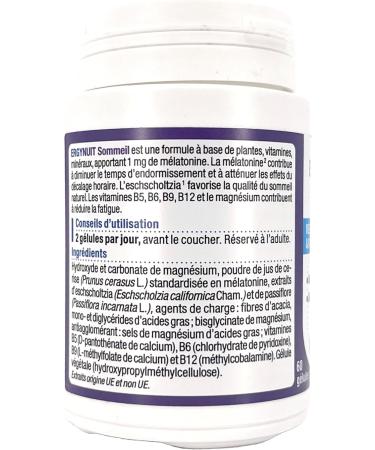 Nutergia Ergynuit (Ergystress) Sommeil - 60 g lules - Buy Online on GoSupps.com