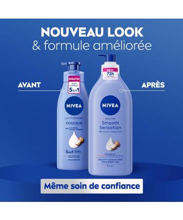 NIVEA 72h Gentle Moisturizing Body Lotion (1 x 625 ml) Body moisturizing cream with pure Hyaluronic Acid & Shea Butter  - Buy Online on GoSupps.com