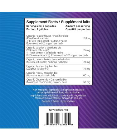 Health IS Wealth SleepMEND Natural Organic Herbal Sleep Aid - Melatonin Free with Passionflower Valerian and Chamomile (60 veg caps) - Buy Online on GoSupps.com