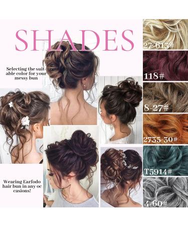 Fulang Hair 5-Pack - Large Wavy Bun Hair Parts with Rubber Bands | Stylish Updos & Messy Bun Extensions for Women - Buy Online on GoSupps.com