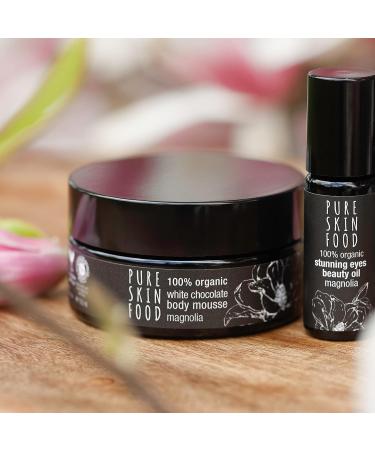 PURE SKIN FOOD Organic White Chocolate Body Mousse Magnolia - Nourishing & Moisturizing 100ml for Glowing Skin - Buy Online on GoSupps.com