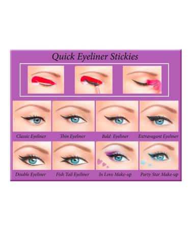 Quick Eyeliner Stickies Make-up COMPLETE SET 80 pieces DE3 50 g 1 piece (1 pack)