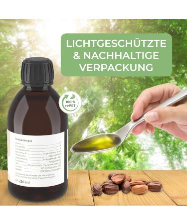 Organic Cold Pressed Jojoba Oil - Best Base Oil for Massage Baby Care & Skin | 250 ml Spray Bottle - Buy Online on GoSupps.com