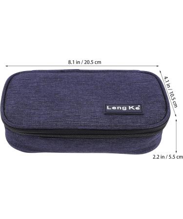 Healifty Insulated Diabetic Insulin Cooler Bag - Portable Organizer for Insulin Pens & Vials - Navy - Buy Online on GoSupps.com