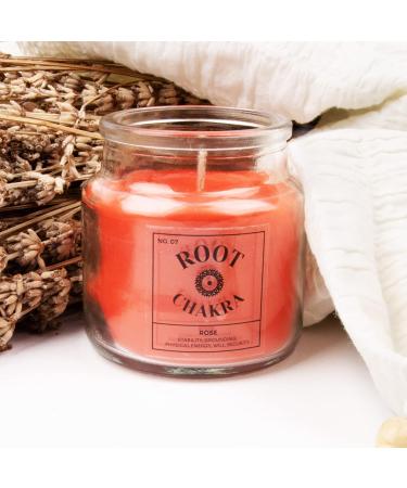 Myga Root Chakra Candle | Vegan Soy Wax & Essential Oil | Relaxation Yoga & Meditation | Eco-Friendly Aromatherapy - Buy Online on GoSupps.com