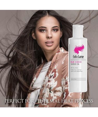 CoCo La Rue Shine Oil for Hair 4oz- Advanced and Enhanced Formula- High Gloss- No Moisture Loss and Color Fading- Anti Frizz Hair Gloss- Sexified Shine Coco Oil Shin (1-Pack) - Buy Online on GoSupps.com