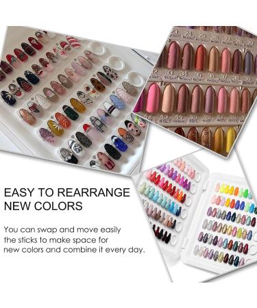Nail Display Book C9: 120 Gel Nail Polish Samples | Nail Colour Swatch Board for Technicians - No Glue Required - Buy Online on GoSupps.com