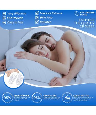 Silicone Nose Vents & Clear Nasal Strips Kit - Stop Snoring Comfortably for Men & Women | International Shipping - Buy Online on GoSupps.com