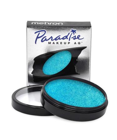Mehron Paradise Make-up AQ Pro Size |Perfect for stage and screen demonstrations special effects cosplay and Halloween |Water-activated facial and body colors 40 g Metallic Light Blue