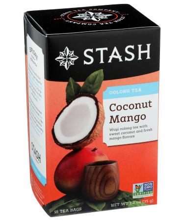Stash Tea - Coconut Mango Oolong Tea (18 Bags) 18 Count (Pack of 1)