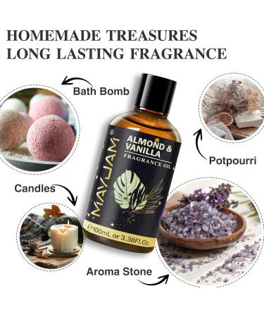 MAYJAM 100ML Almond Vanilla and Coconut Vanilla Fragrance Oils Essential Oils - Buy Online on GoSupps.com