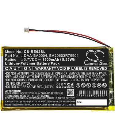 BA20603R79901 1500mAh Battery for Labs Nomad Jukebox Zen 20GB & 40GB | Compatible DAP-HD0014 | 3.7V Replacement - Buy Online on GoSupps.com