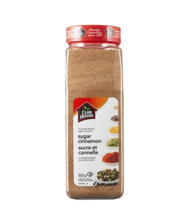 Club House Quality Natural Herbs & Spices Sugar Cinnamon 850g Case Pack Count 12