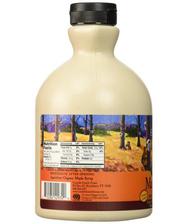 Coombs Family Farms Organic Maple Syrup - Grade A Dark Color, Robust Taste, 32 Fl Oz - Buy Online on GoSupps.com