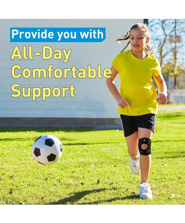Kids Knee Brace for Pain Relief | Adjustable Patellar Tendon Support Strap for Meniscus Tear | X-Small Youth Knee Straps - Buy Online on GoSupps.com
