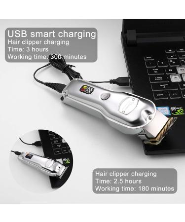 Hatteker Hair Clipper for Men IPX7 Waterproof Cordless Barber Clipper for Hair Cutting Kit with T-Blade Trimmer Beard Trimmer Kids Clipper Professional USB Rechargeable - Buy Online on GoSupps.com