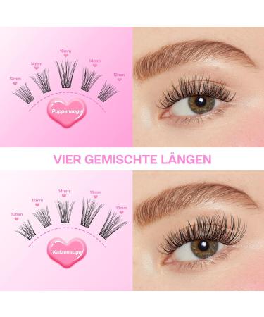 Calailis 96 PCs DIY Individual Eyelashes - Self-Application Lash Extensions 10-16mm D Curl Cluster Lashes (HD01 Mix) for Home Use - Shop Internationally - Buy Online on GoSupps.com