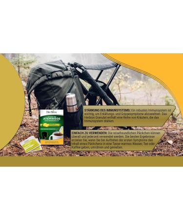 Herbion Naturals respiratory care granules with natural lemon flavor 10 portion sachets promotes healthy functioning of the respiratory tract optimizes the immune system pack of 2 - Buy Online on GoSupps.com