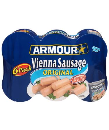 Armour Star Vienna Canned Sausage Original Flavor 4.6 Oz Pack of 6