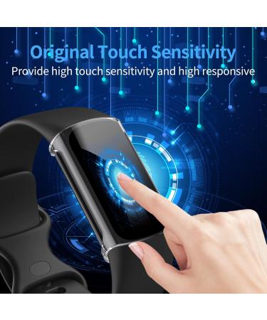 NANW 3-Pack Screen Protector Compatible with Fitbit Charge 5 (Not for Charge 4/3) TPU Rugged Bumper Case Cover All-Around Protective Plated Bumper Shell Accessories for Charge 5 Smartwatch Clear/Clear/Clear - Buy Online on GoSupps.com