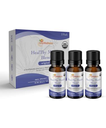 OraWellness Shine Remineralizing Natural Teeth Whitening Powder in Mint + Healthy Mouth Blend Organic Toothpaste & Mouthwash Alternative Tooth Oil Pack of 3 - Buy Online on GoSupps.com