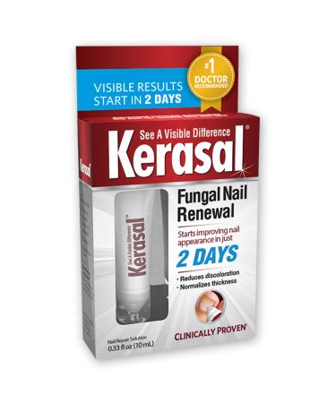 Kerasal Nail Renewal, Restores Appearance of Discolored or Damaged Nails, 0.33 fl oz