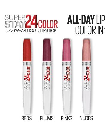 Maybelline Super Stay 24 Liquid Lipstick Eternal Cherry Red | Long Lasting Formula with Moisturizing Balm | Highly Pigmented Color | 1 Count - Buy Online on GoSupps.com