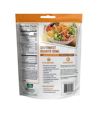 Fresh Gourmet Santa Fe Tortilla Strips - 3.5oz Pack of 9 | Low Carb Crunchy Snack & Salad Topper - Buy Online on GoSupps.com