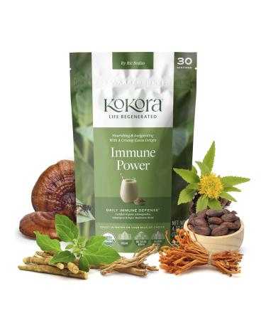 kokora Immune Power - Daily Immune Defense with Organic Ashwagandha Adaptogens & Super Mushroom Blend Coffee Alternative