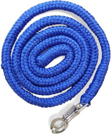 Shop Stylish Leading Knit with Panic Hooks for Horses Ponies Donkeys & Goats Durable Binding Leash in Blue - Buy Online on GoSupps.com