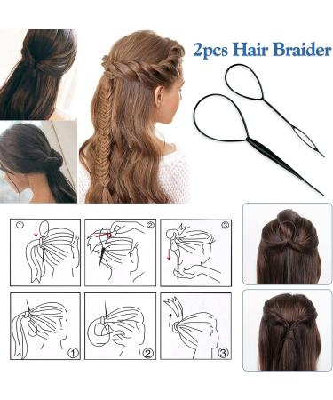 Hanyousheng 1000 Pcs Elastic Hair Bands Set with Topsy Tail Hair Tool - 1004 Piece Hair Elastic Bands for Braids, Ponytails, and Removal Tool - Buy Online on GoSupps.com