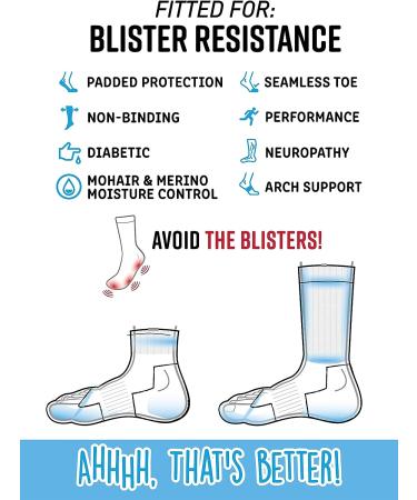 Diabetic Non-Binding Active Socks Men's, Black, Large (Shoe Sizes 8-12) - Buy Online on GoSupps.com