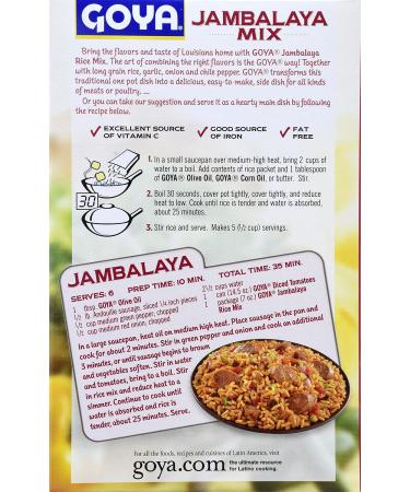 Goya Foods Louisiana Style Jambalaya Rice Mix 7oz (12 Pack) - Authentic Cajun Flavors - Buy Online on GoSupps.com