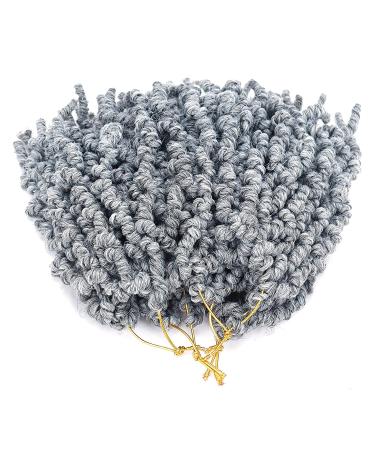 Gray 3 Pack Pretwisted Spring Twist Crochet Hair - 8 Inch Curly Braiding Hair (18 StrandsPack) - Buy Online on GoSupps.com