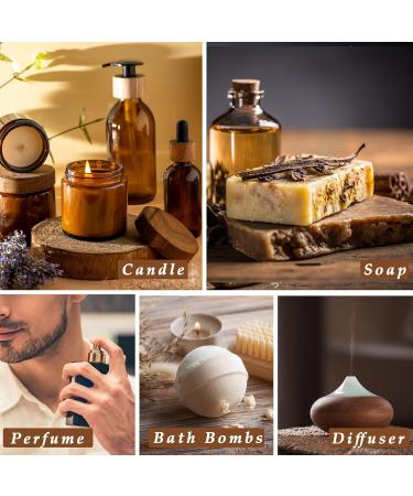 Lush Leather Fragrance Oil ESSLUX 100ml 3.3 oz Large Single Scented Oils Aromatherapy Essential Oils for Home for Diffuser Massage Soap Candle Making Scents - Buy Online on GoSupps.com