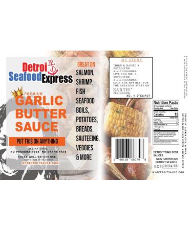 Buy Detroit Seafood Express Garlic Butter Sauce | Authentic Flavor Delivered Worldwide - Buy Online on GoSupps.com