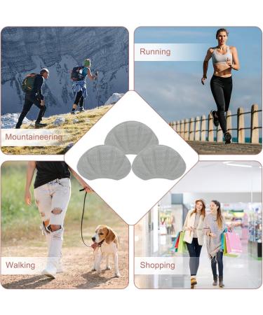 Mivora Heel Cushions - 8 Self-Adhesive Pads for Large Shoes | Anti-Bubble Heel Protectors & Slipping Prevention (Gray) - Buy Online on GoSupps.com