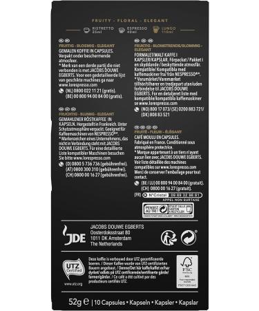 L'Or Aluminum Espresso Coffee Capsules Lungo Elegante Intensity 6 - Box of 10 52g - Buy Online on GoSupps.com