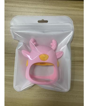 Buy Yovell Baby Bei ring F ustling - Food Grade Silicone Toothed Glove for Infants 3+ Months Dust-Sealed Chew Toy Suction Needs Pink - Buy Online on GoSupps.com