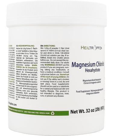 2lb Magnesium Chloride Hexahydrate Crystal Powder | Pharmaceutical Grade | Pure Ph. EUR BP USP | Heiltropfen - Buy Online on GoSupps.com