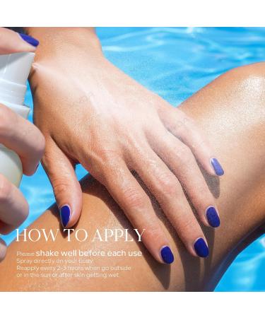 KYDA Sheer Body Sunscreen Mist SPF 45 Radiant Glow Sunscreen Spray Infused with Shimmer Body Oil Ultra-fine Glowing Mist Quick Drying Lightweight Hydrating Spray 4.06 fl oz AMBER - Buy Online on GoSupps.com